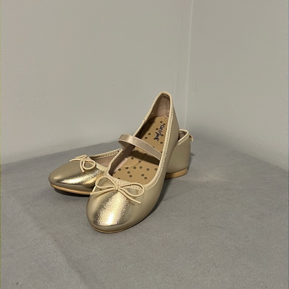 Cat & Jack Gold Ballet Flats